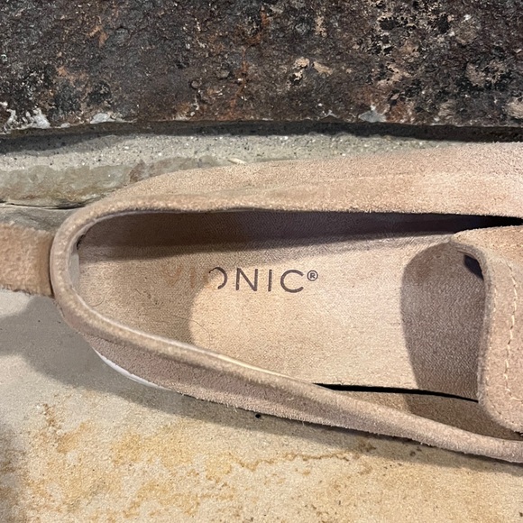 Vionic Uptown Tan Suede Penny Loafers - Picture 9 of 10